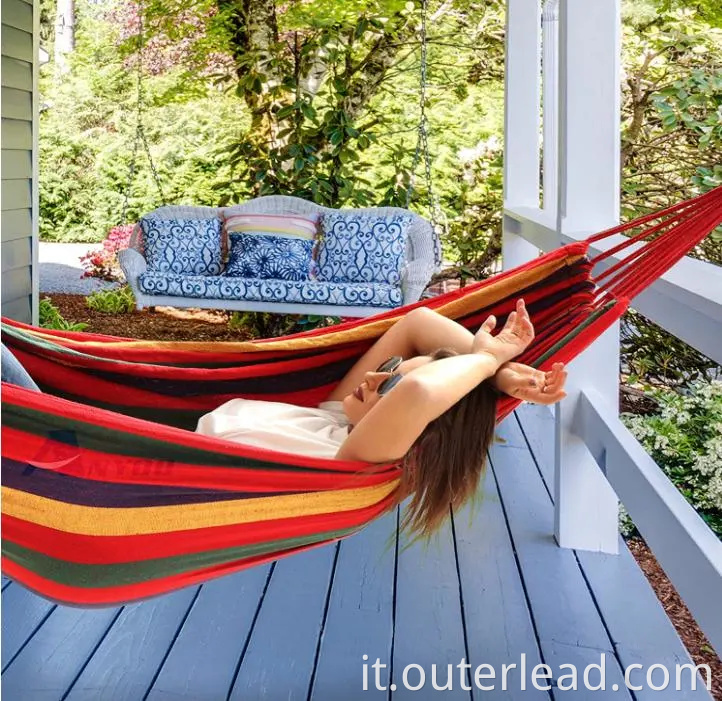 Sedia per amaca sedia per amache a caldo vendita a caldo in tela di cotone portatrice esterna